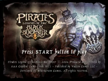 Pirates - Legend of the Black Buccaneer screen shot title